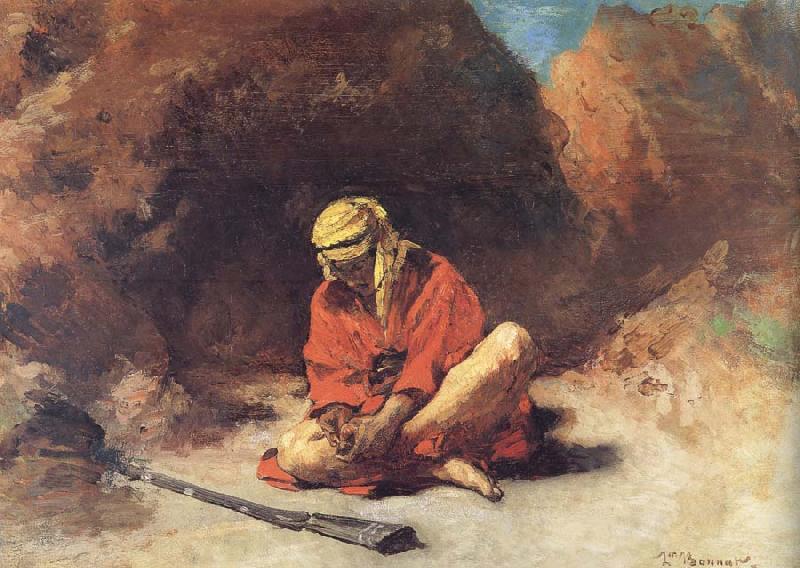 Leon Bonnat Arab Removing a Thorn from his Foot oil painting picture